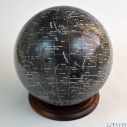 Globe lunaire noir D255
