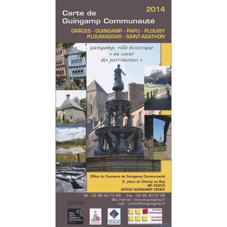 Carte touristique de Guingamp Communauté